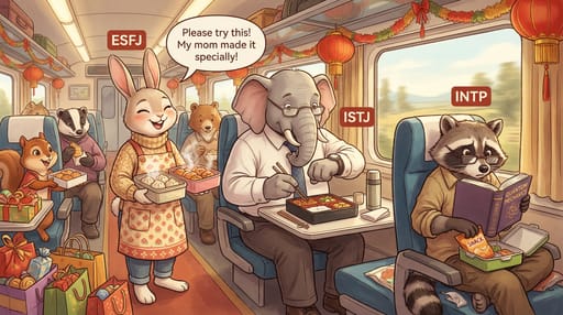 Nano Banana 提示词：MBTI 16 人格动物拟人插画生成器｜Curify AI